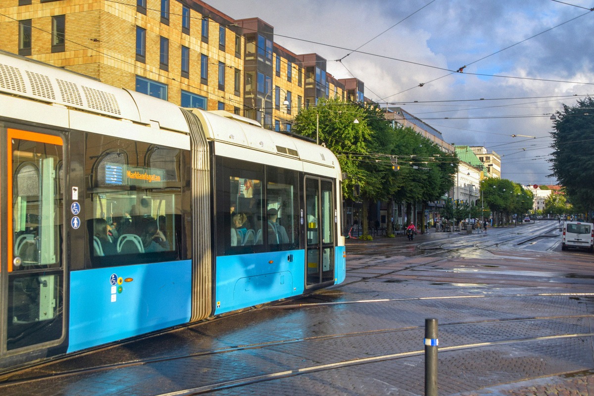 Straßenbahn auf der Kungsportsavenyn